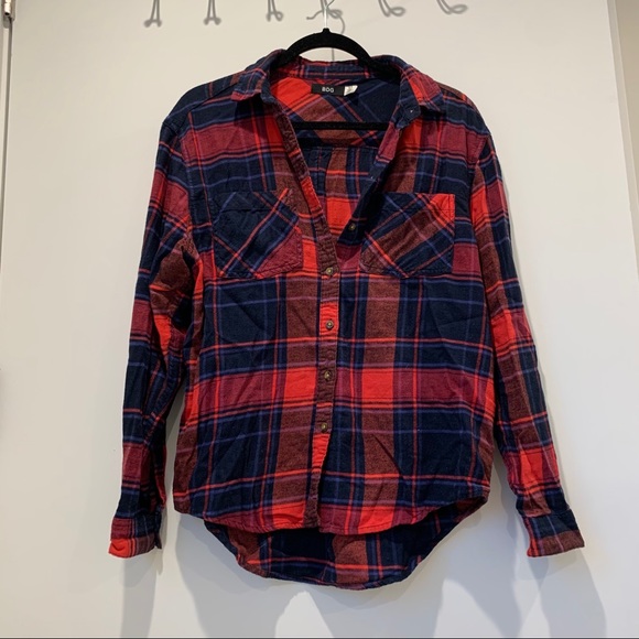 Urban Outfitters BDG red plaid button up, size S - Picture 1 of 1